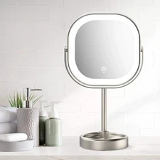 Conair LED Double Sided 1x 10x Magnification Rechargeable Vanity Mirror