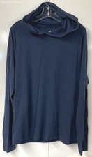 ALO Men's Size L Navy Blue Pullover Lightweight Yoga Hoodie Pre-Owned