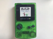 Nintendo Gameboy Color  Console in Clear green with Upgraded Backlight Display