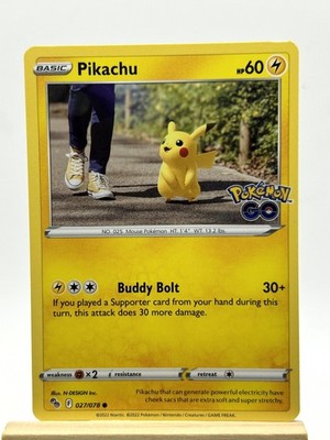 Pikachu (27) Common Pokemon GO 027/078 LP