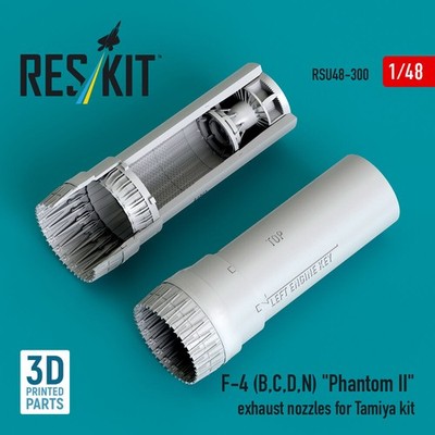 ResKit RSU48-0300 - 1:48 F-4 (B, C, D, N) Phantom II exhaust nozzles for Tamiya 