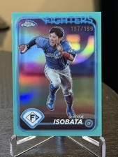 2024 Topps Chrome NPB Aqua Refractor /199 Ryota Isobata #128 Fighters