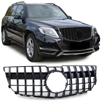 Sport Kühlergrill Frontgrill Schwarz Glanz für Mercedes GLK X204 Facelift 12-15
