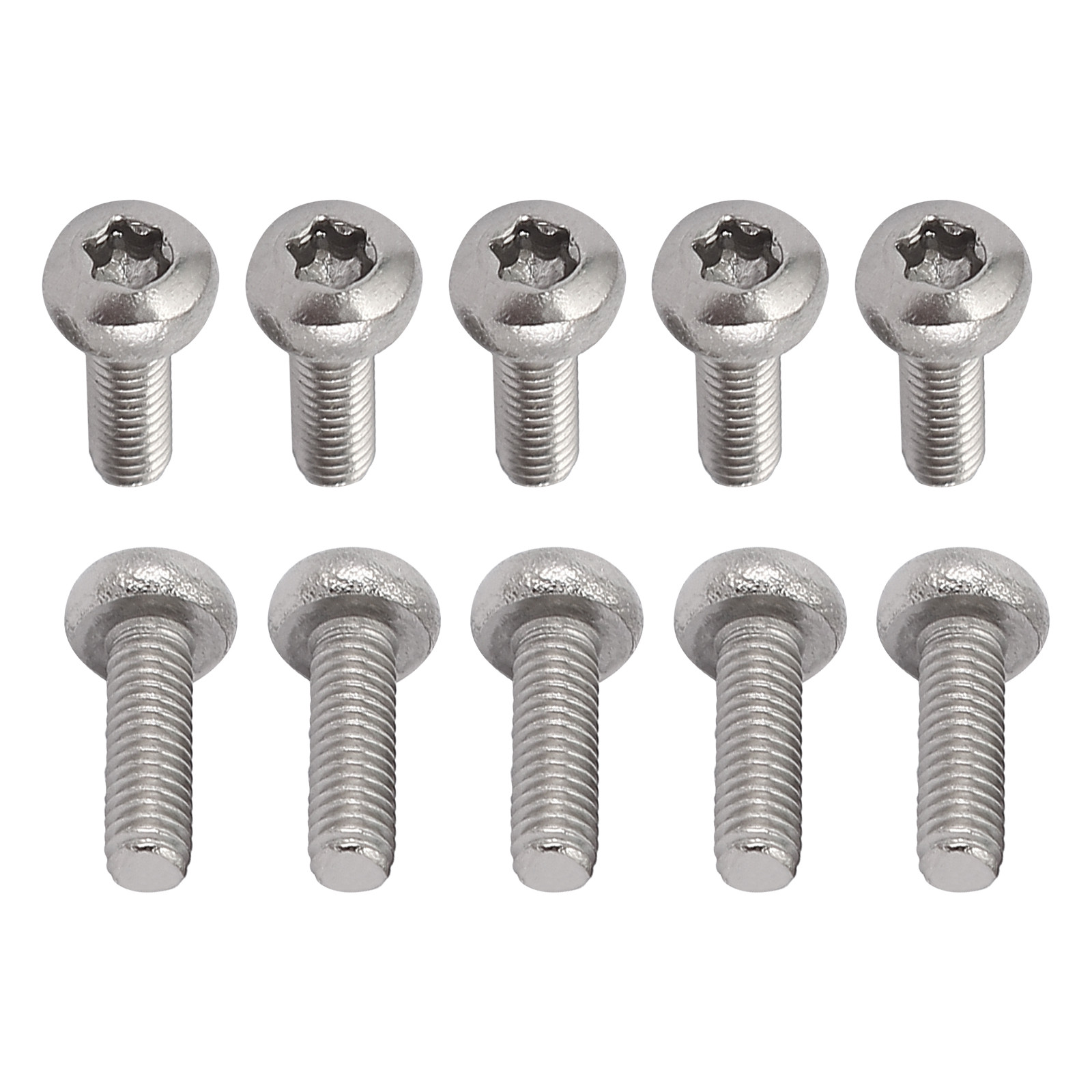 50Pack M2.5x8mm Pan Head Torx Screws 304 Stainless Steel Torx Fasteners Silver