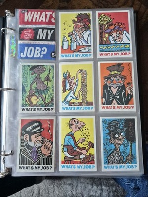 1965 Whats My Job Complete 72 Card Set Very Nice Set With Wrapper