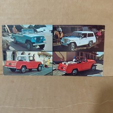 Cartolina Kaiser Jeepster Commando 1970 collezione concessionaria fabbrica