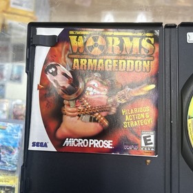 * Worms: Armageddon (Sega Dreamcast, 1999) Disc And Manual Only