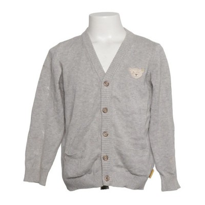 Steiff, Strickjacke, Mädchen, Größe: 110, Grau, Baumwolle, Einfarbig #aYI