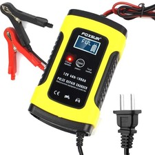 12V 5 Amp Automotive Smart Battery Charger Maintainer for Car, Motorcycle, RV...