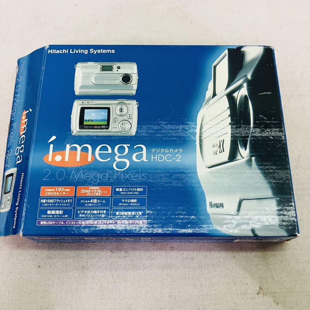 【動作確認ＯＫ】HITACHI　i.mega HDC-1471 HITACHI i.mega HDC-2 Hitachi Compact Digital Camera with Box
