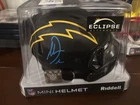 Antonio Gates Chargers Autographed Mini Helmet Black