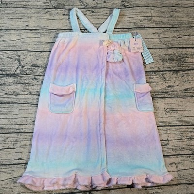 NWT More Than Magic Girls Size L/XL Spa Body Wrap Robe Pastel Multicolor