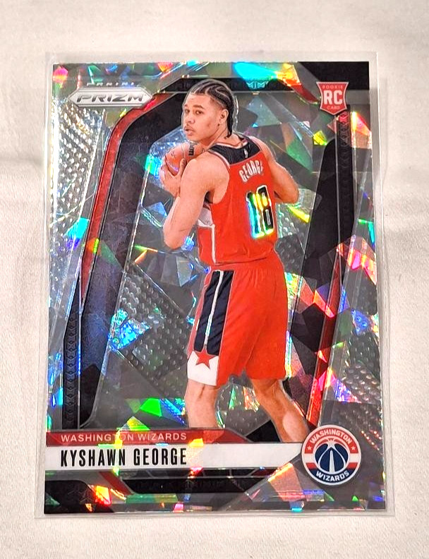 2024 Panini Prizm Silver Ice Rookie Kyshawn George Washington Wizards #257