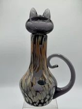 Blenko 2516 Blenkat Decanter - *The Mama* First Quality Signed by John Belnko