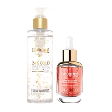 Smooth E Glow Booster Set with 24K Gold Gel & Anti-Aging Serum for Wrinkles