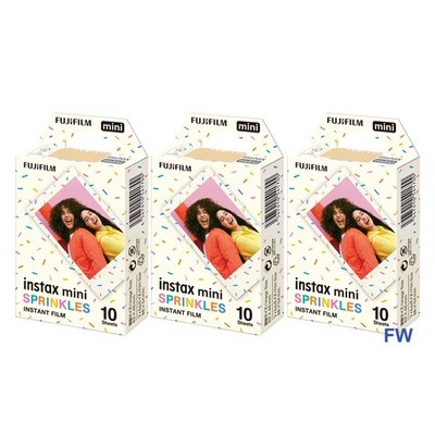 Fujifilm Instax Mini Sprinkles Film 3er Pack 30 Bilder 12 11 9 schneller Versand