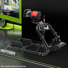 Hottoby Racing Sim Cockpit Round Tube Adjustable Fits For Thrustmaster Logitech