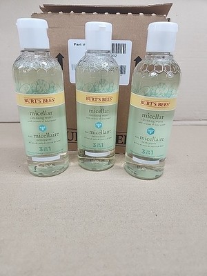 3x Burt's Bees Micellar Cleansing Water With Coconut and Lotus Extract 8 Oz Each
