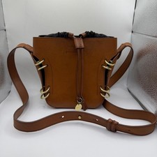 See By Chloe Alvy Bucket Bag brown leather Crossbody handbag Y2K style 