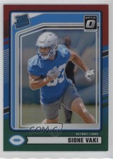2024 Panini Donruss Rated Rookie Optic Preview Red & Green Prizm Sione Vaki 1d2q