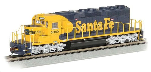 HO EMD SD40-2 Diesellok DCC ready Santa Fe #5020 (Kriegshaube gelb & bl | Zustand: New