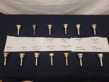 TROMBONE MOUTHPIECES small shank   Vincent Bach Corp, Mt. Vernon, Rath, Stork