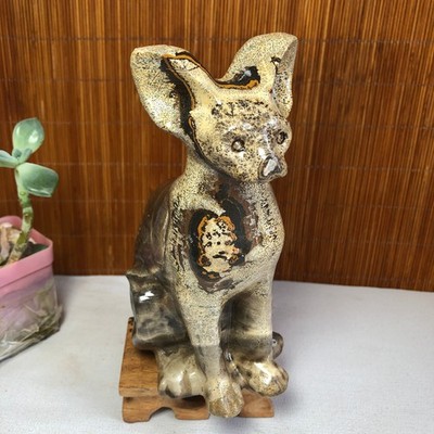 Rare Natural Traditional Chinese Painting Hand Carving Animal Model 802g g8382