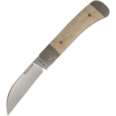 Jack Wolf Diamondback Folding Knife S90V Steel Blade Micarta Handle - 54262
