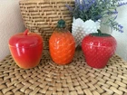 Vintage 1930’s-40s Hazel Atlas Pineapple Milk Glass Kix Cereal Promo Set Of 3