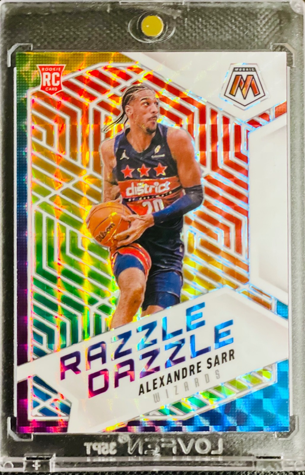 2024-25 Panini Mosaic Alexandre Sarr Razzle Dazzle Case Hit SSP RC Wizards 🔥