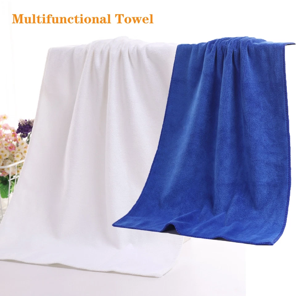 Lote Toallas de Salón Microfibra Algodón Toalla Blanco Spa Absorbente Secado de Cabello 30*60cm Foto 2 de 4