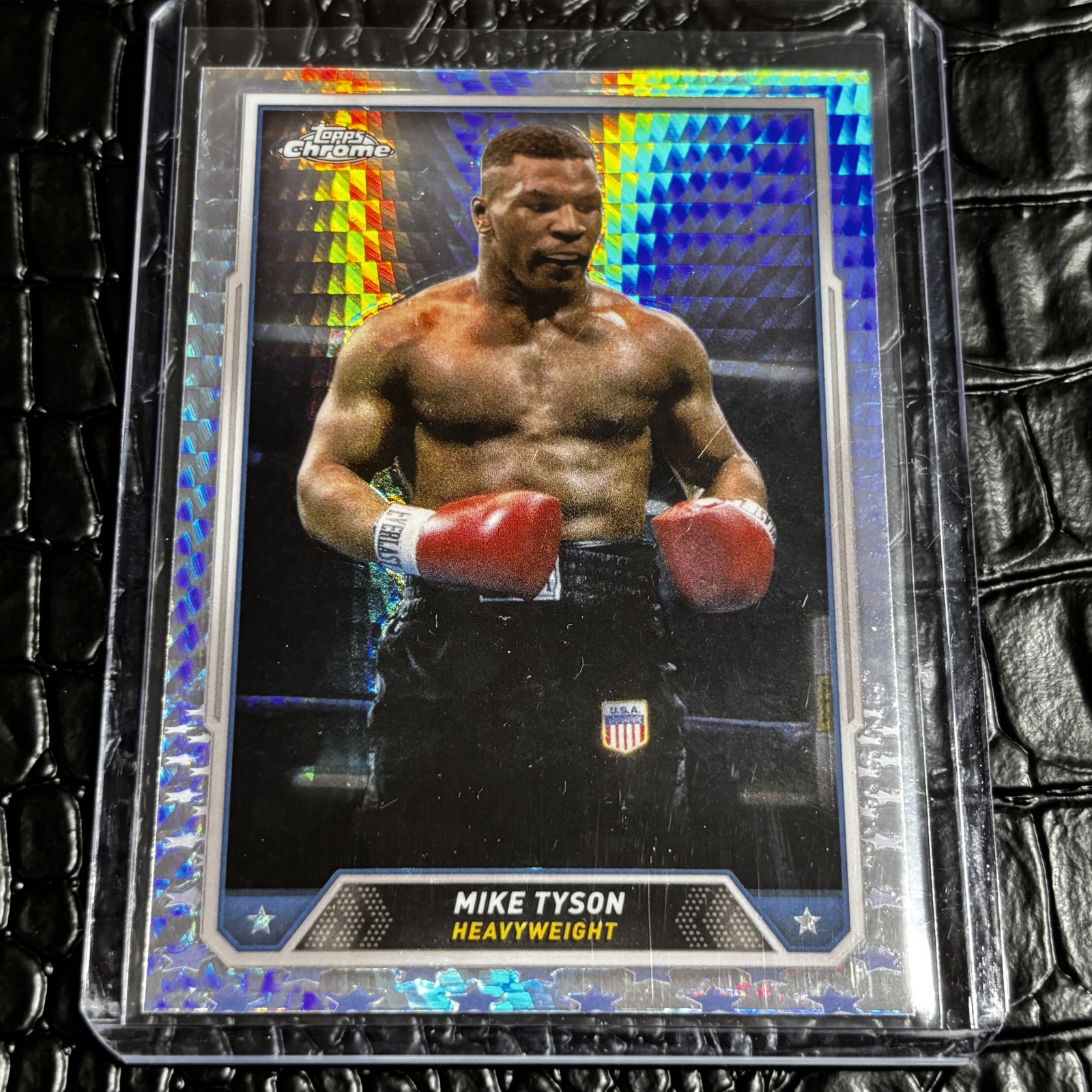 2024 Topps Chrome - Mike Tyson, Mike Tyson #35 Prism Refractor