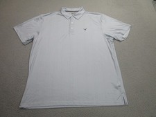 Callaway Polo Shirt Mens 2XL Opti-Dri Golf Performance Geometric Pattern