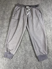 Figs Technical Collection Jogger Pants Mens Large Gray Drawstring Tapered Leg