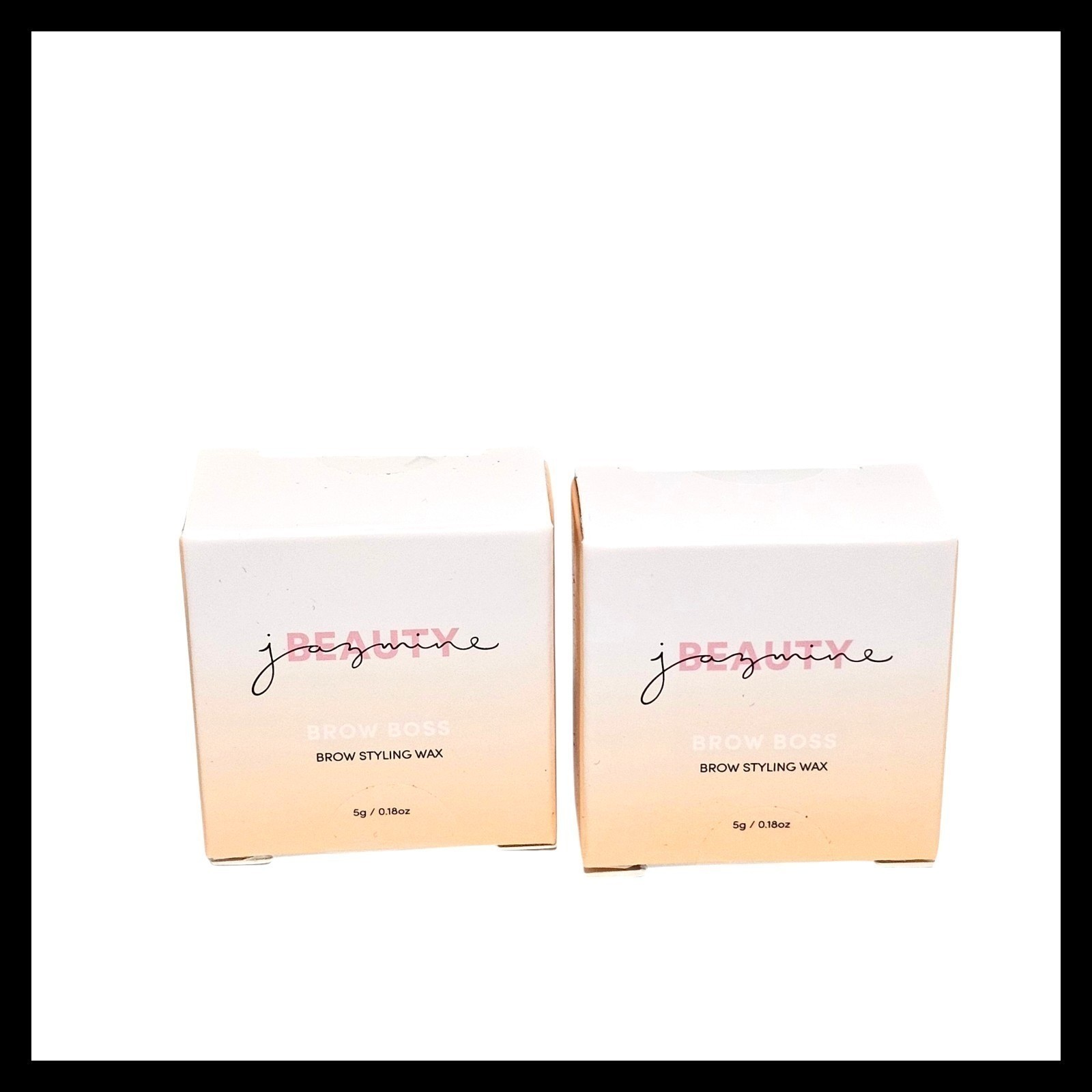 2 воска для укладки бровей Jazmine Beauty Brow Boss 18 унций 5 г запечатанная коробка TRAVEL Sz 1990₽