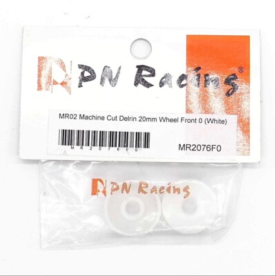 PN Racing MR02 Maschine Aber Delrin 20mm Rad Vorne 0 Weiß MR2076F0