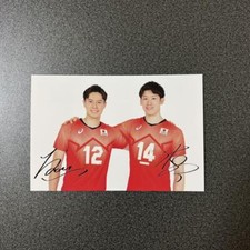 Men's Volleyball 9/25 Friendly Match Yuki Ishikawa Ai Takahashi Postcard