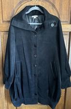 Vintage Forever 21 Wool Blend Black Cocoon Coat Women Size Medium