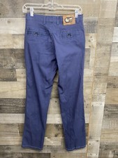 Gucci vintage Boot Cut Navy pants Silver Gucci Label On Back SZ 28