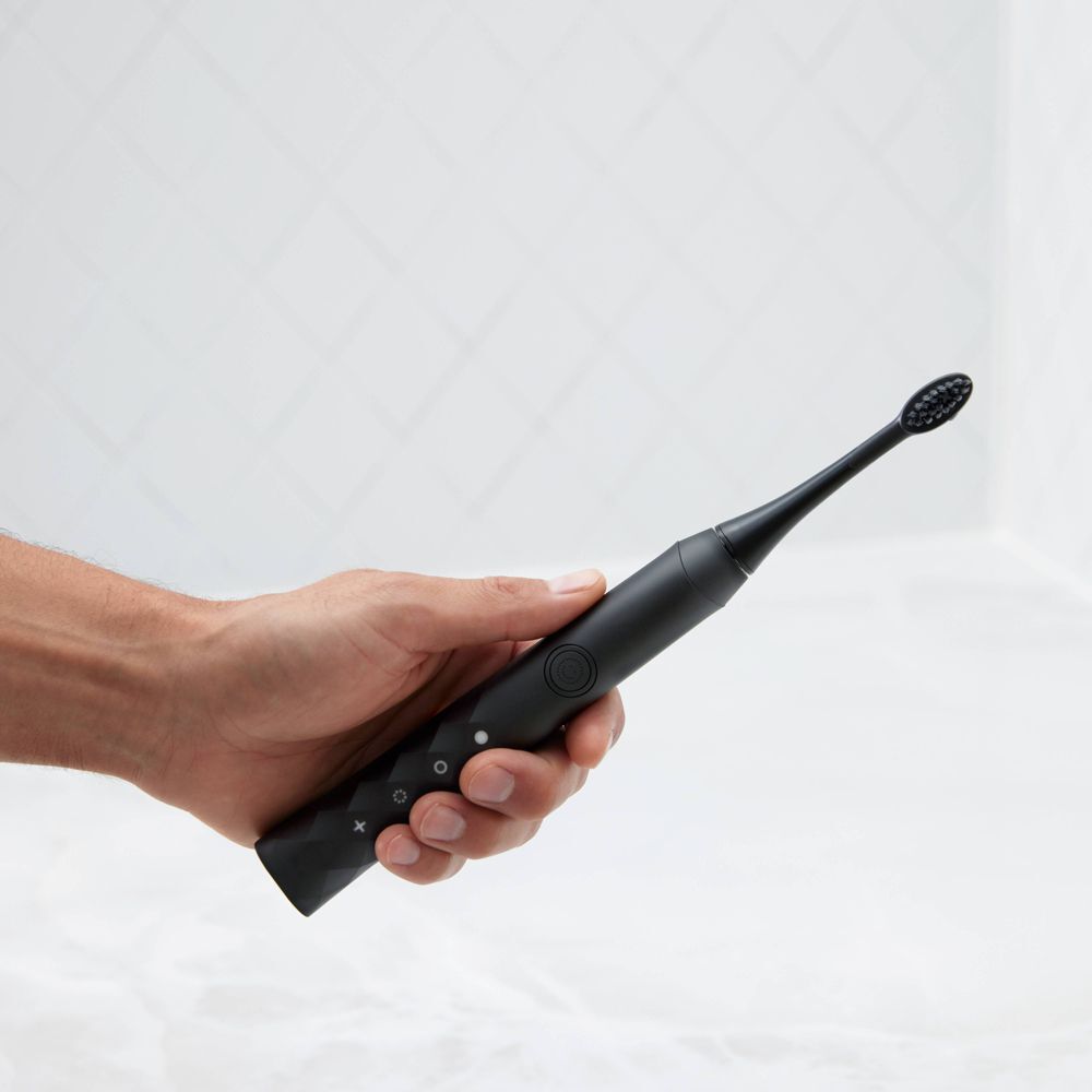 Перезаряжаемая электрическая зубная щетка взрыв Sonic - черный