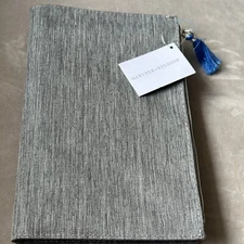 Gartner Studios Journal Notebook Fabric Cover Zipper Pocket/Pouch 5x7 Inches New