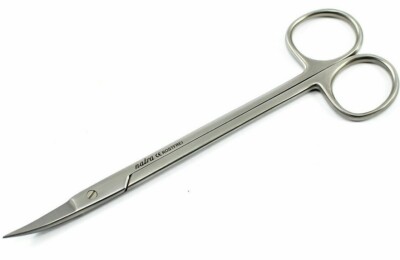 KELLY scissors pointed Sharp Straight / Curved Dental seam surgical 16 cm / 18cm