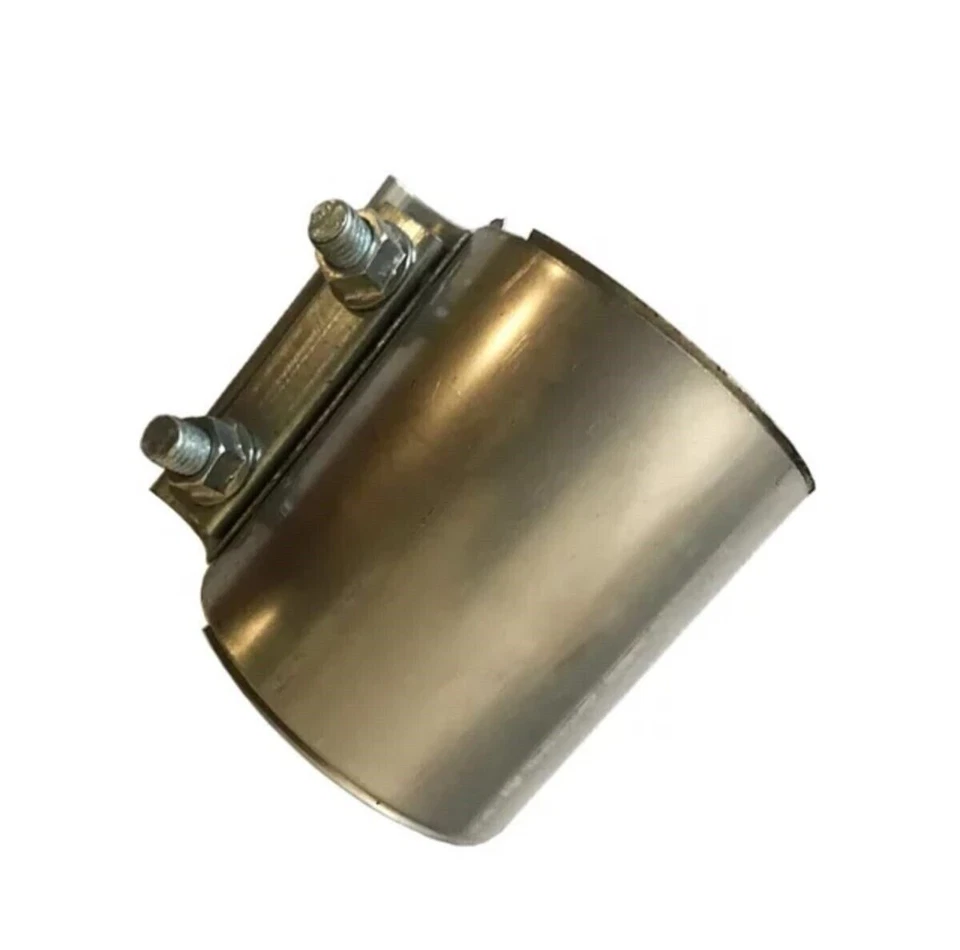 Doppelschelle Edelstahl Auspuffschelle Rohrverbinder  Ø 76 mm / 3" Zoll - Bild 2 von 4