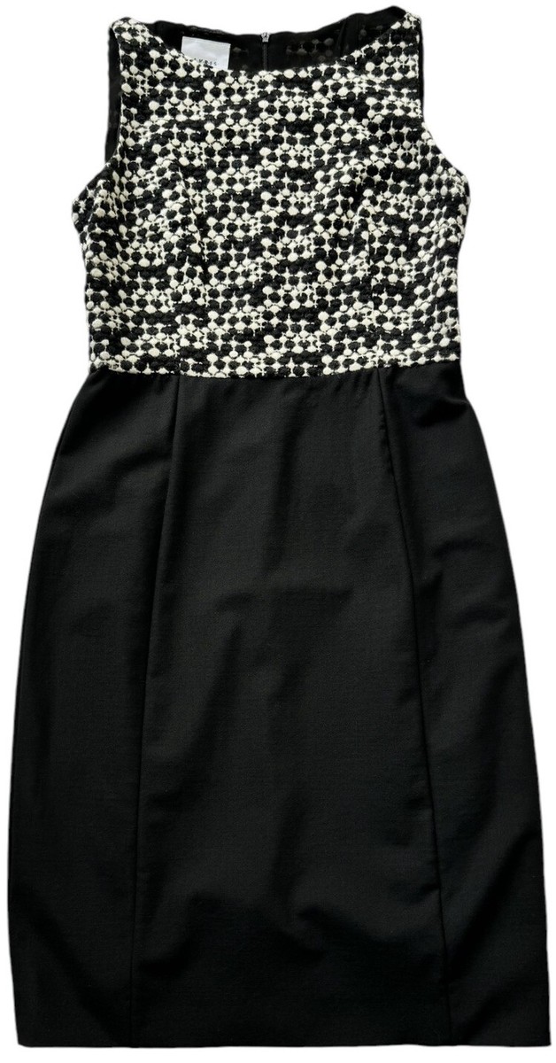 akris punto black dress Womens size 4 Wool Blend Sleeveless Bandeau Sheath Lined Black Halo Jonas Asymmetrical Boho wedding dresses Quantity:1 Pair Shirt collar Long balloon