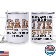 Hyturtle Father's Day Gifts for Dad from Son Daughter 12 oz Insulated Stainle