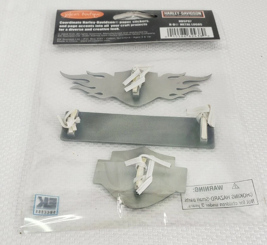 Harley Davidson EK Success Jolees Pegatina Collage Llama, Escudo y Barra Hebilla 3D Foto 2 de 3