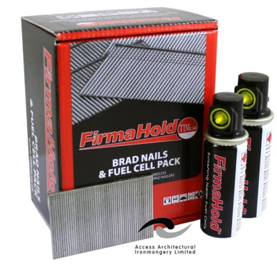 Firmahold 16G Galvanised STRAIGHT Brads Nails x 2000 Opt. Gas Cells Fit Paslode