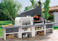 Palazzetti in Giardino Maxime 2 Barbecue Grill Forno Lavello Gas Kit Montaggio
