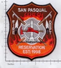 California - San Pasqual CA Fire Dept Patch