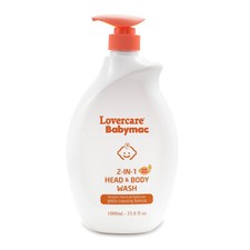Lovercare Babymac 2-IN-1 Head & Body Wash - 1000ml - 33.8 fl. oz 0.89 per gallon